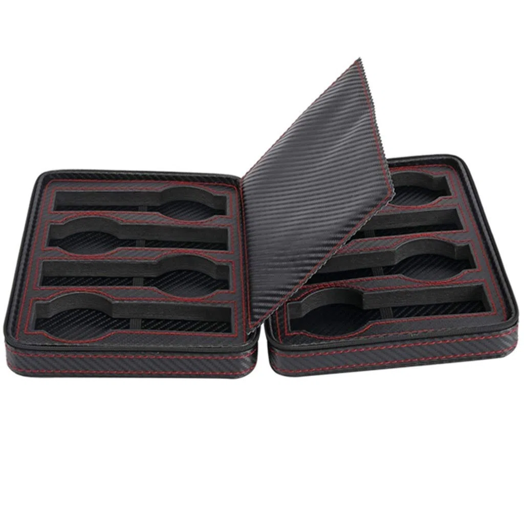 Caja de 8 Ranuras para Hombres y Mujeres, Caja de Reloj, colección de Relojes, Caja de Almacenamiento, Vitrina de joyería
