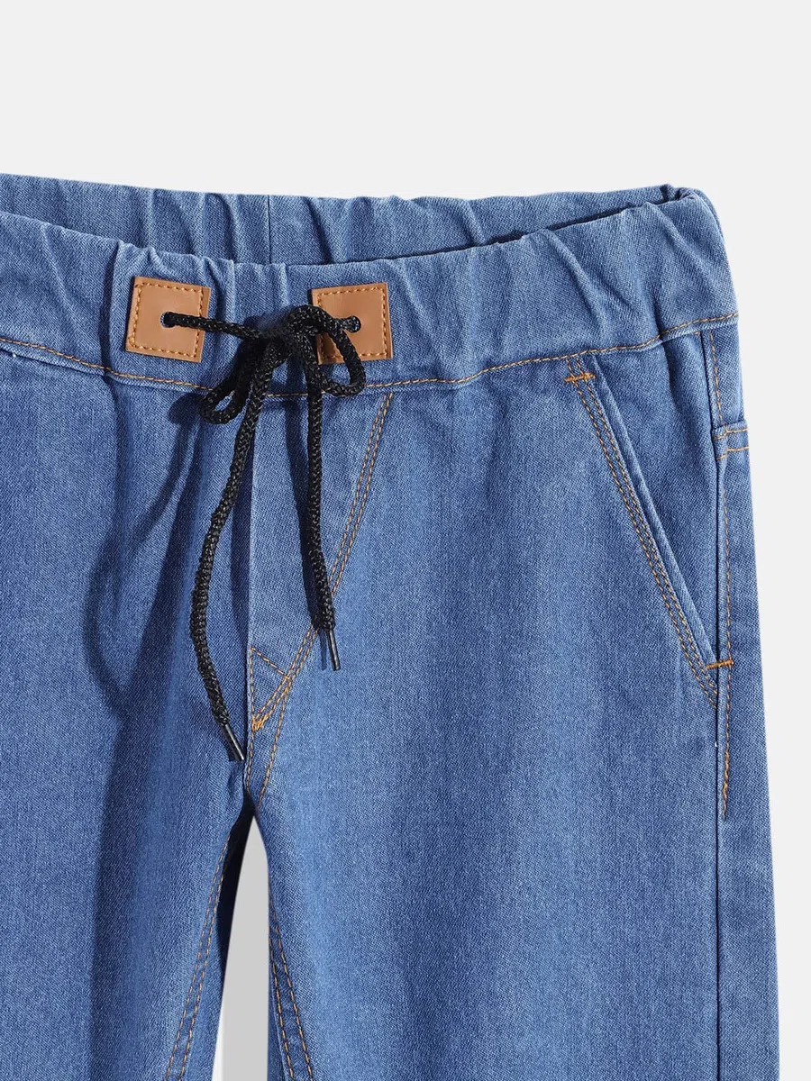 Urbano Juniors Pantalones de mezclilla de tiro medio ajustados para niños