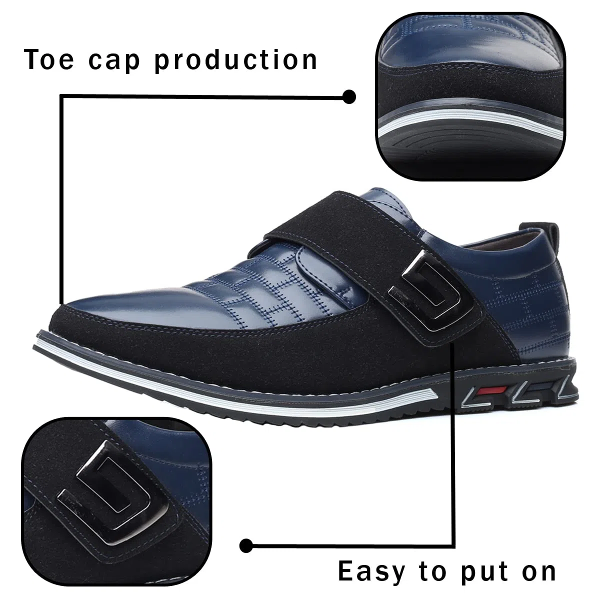 Mocasines de Hombre de Cuero de Primera Calidad Comfort Business Casual Oxford Zapatos de Vestir Zapatos de Moda Zapatillas de Vestir Oficina de Oficina de conducción de Zapatos
