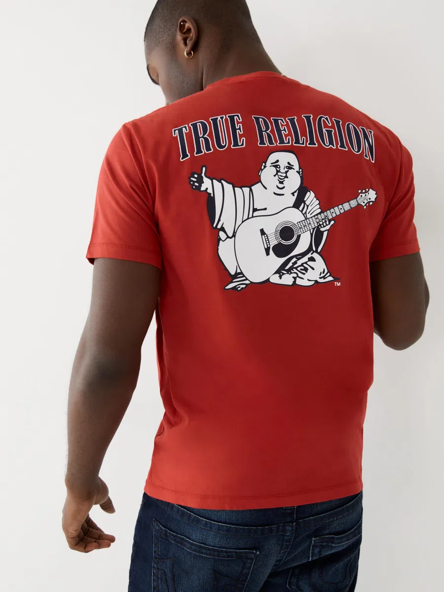 True Religion Buddha Logo Crew Neck tee T-Shirt Hombre (Pack de 1)
