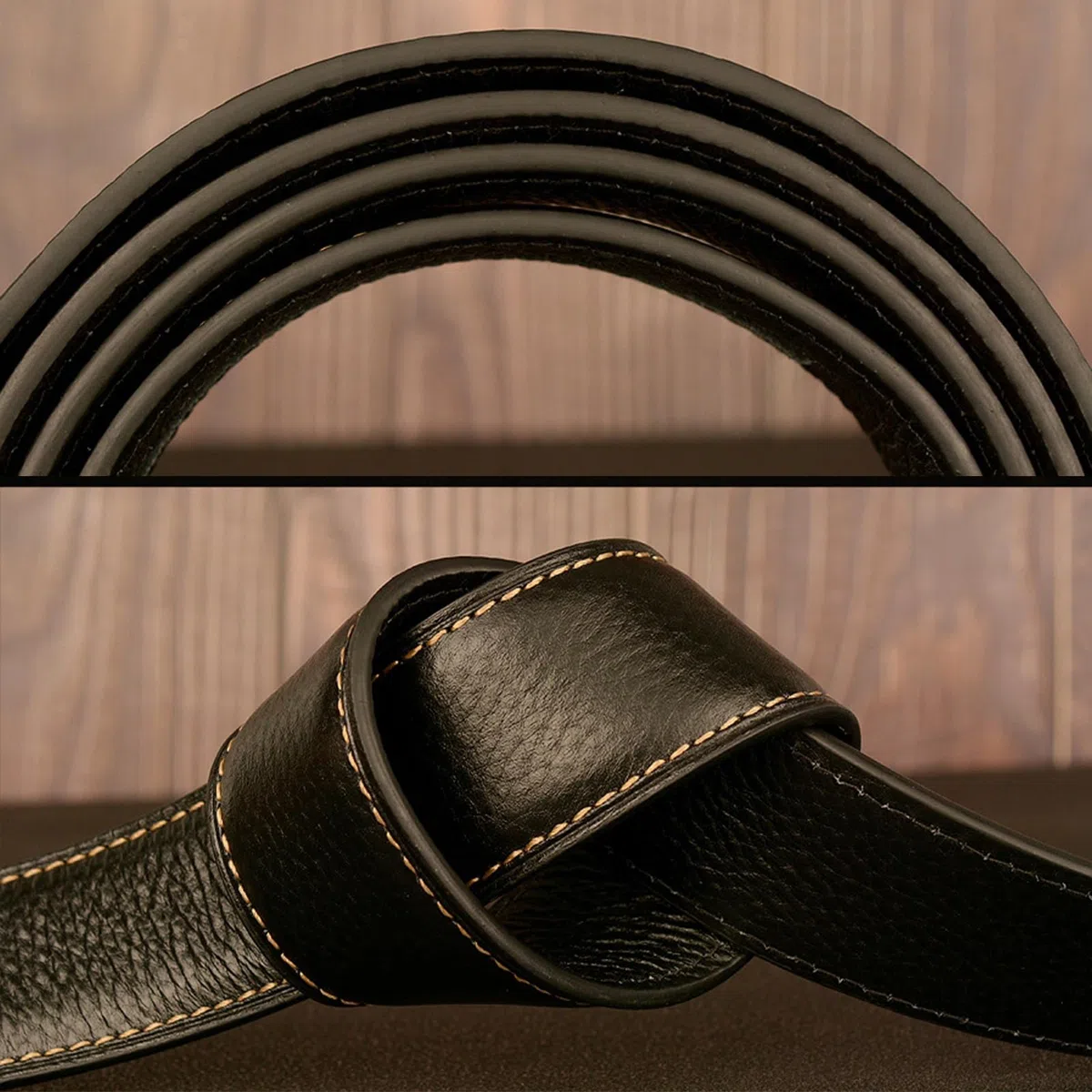 Cinturón De Trinquete Deslizante Cuero Con Hebilla Automática Tallada En Animal, Cinturón Ajustable For Negocios E Informal, Cintura 115 Cm, 39 Pulgadas, Wolfpack
