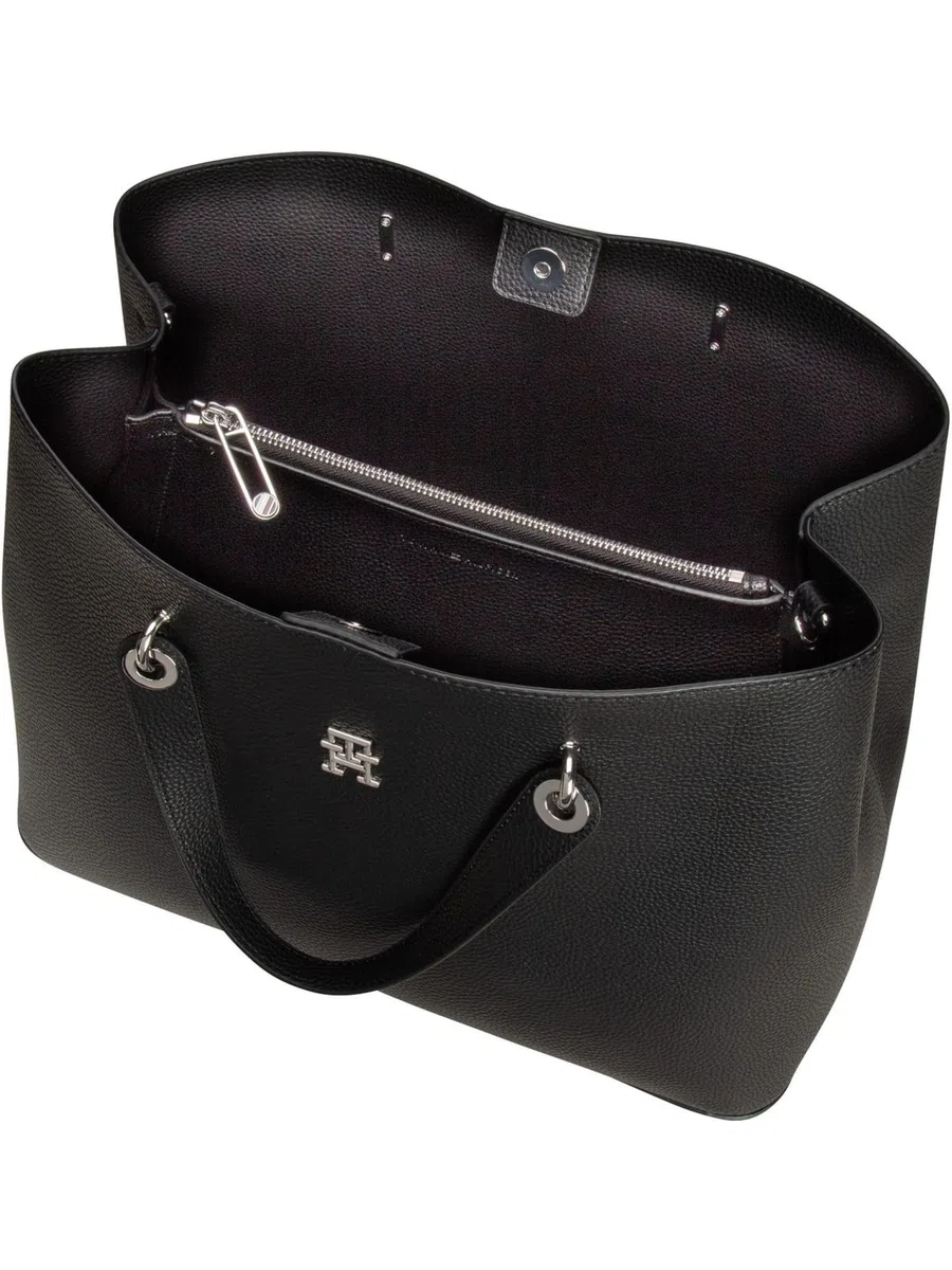Tommy Hilfiger Bolso Satchel Mujer Emblem con correa desmontable