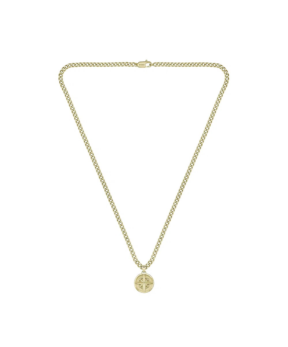 BOSS Jewelry Collar con Colgante para Hombre Colección NORTH en Oro Amarillo - 1580549