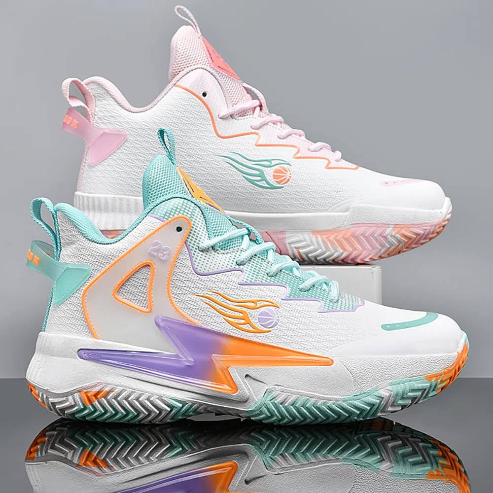Zapatillas de Baloncesto for Hombre y Mujer, Transpirables, de Moda, Deportivas, Ligeras, Antideslizantes, for Deportes al Aire Libre