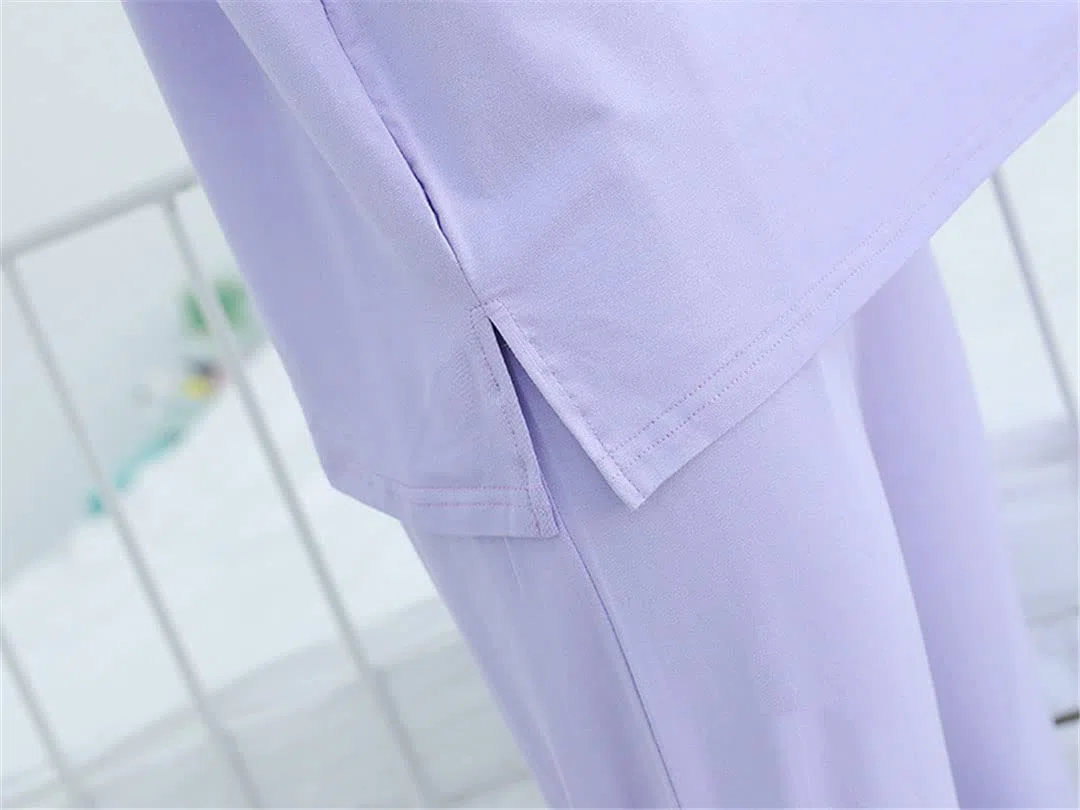 Conjunto de pijama de manga larga de algodón modal cómodo otoño e invierno para mujer, Negro, XXL