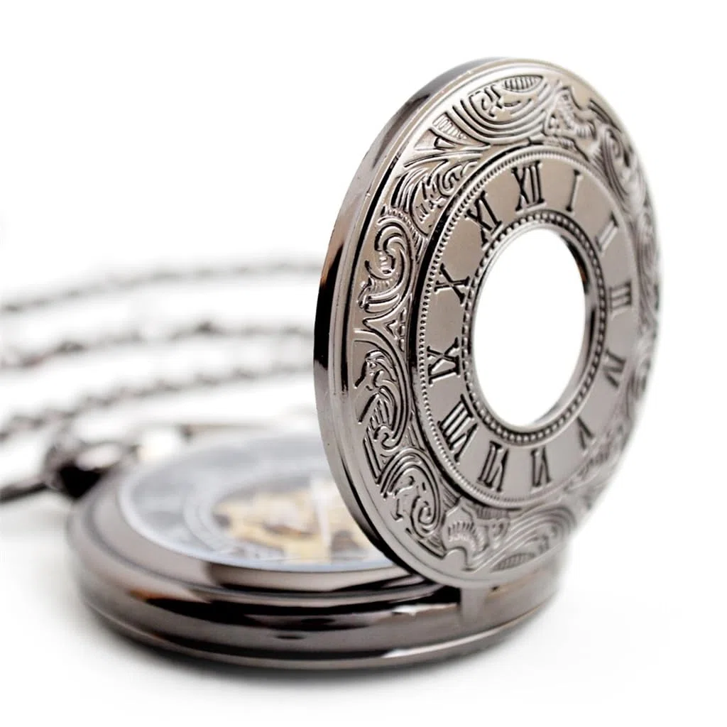 Reloj de Bolsillo mecánico Cadena Hueca mecánica for Hombre, Informal, Grande, Colgante, Accesorios for Reloj(3-Pack)