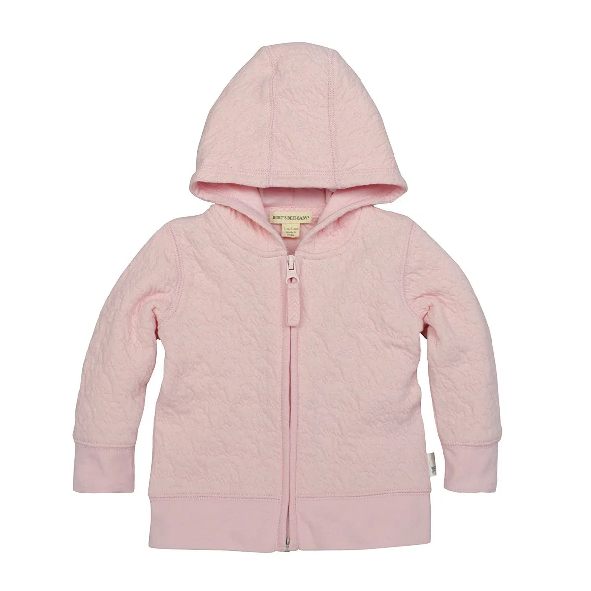 Burt's Bees Baby Sudaderas para bebés y niños, chaquetas ligeras con cremallera y abrigos con capucha, algodón orgánico, Acolchado floral., recién nacido