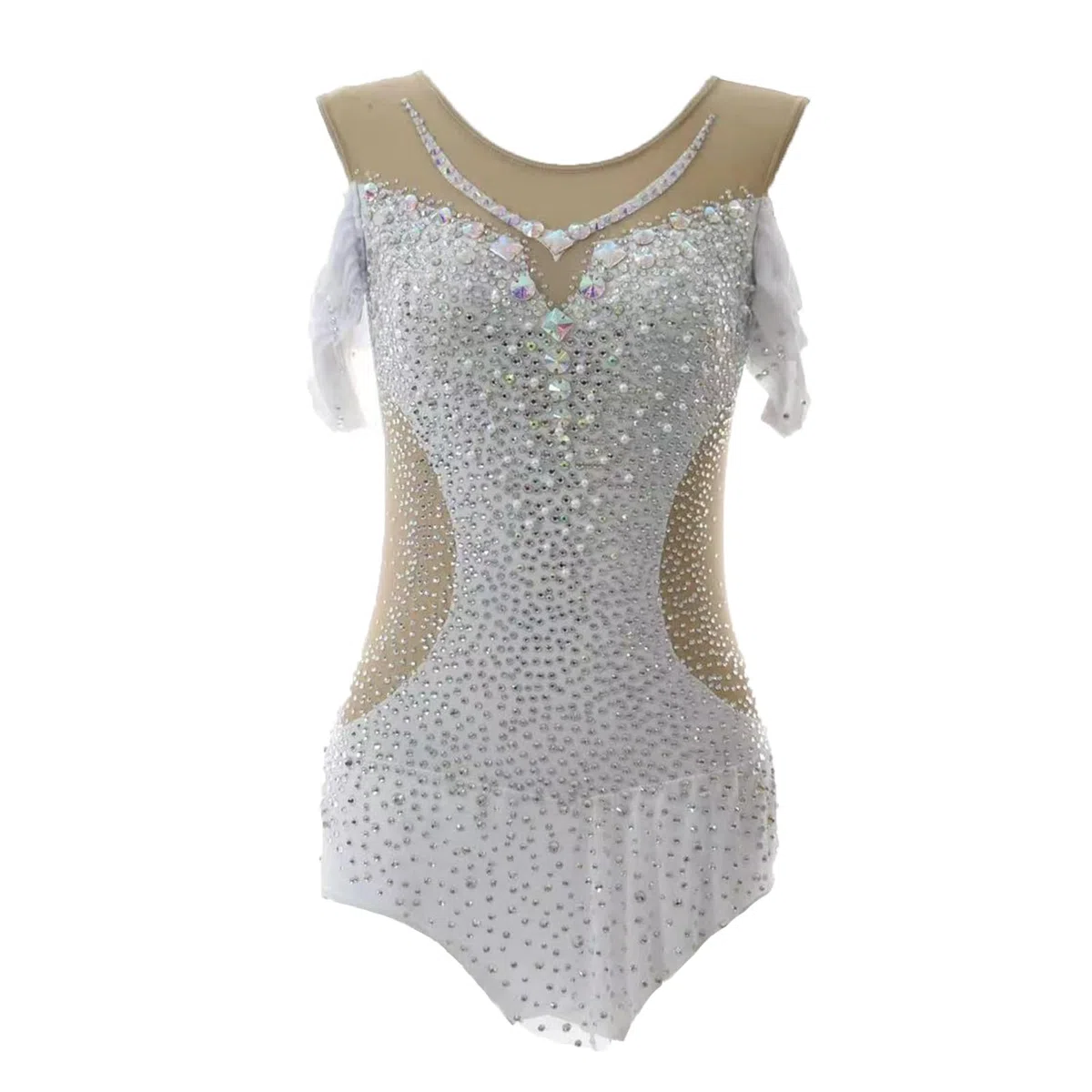 Malla De Gimnasia Rítmica for Niñas, Traje De Baile De Alta Elasticidad, Mono De Competición De Gimnasia