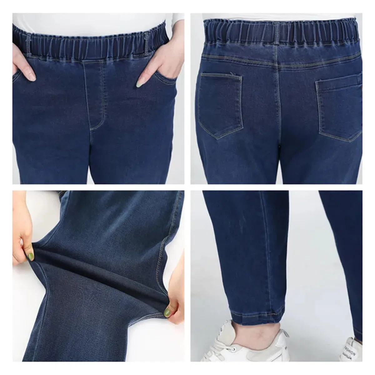 Vaqueros Elásticos Mujer Pantalones Vaqueros elásticos Negros for Mujer, Talla 9XL, Holgados, de Talla Grande, for niña