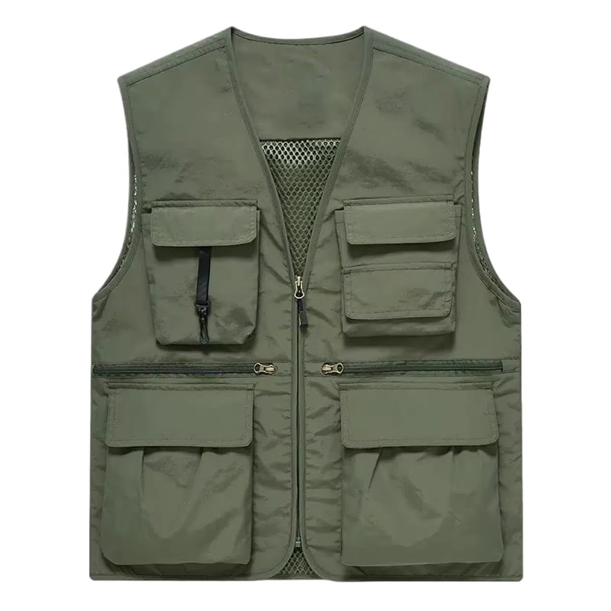 Chaleco de pesca versátil para hombre, para actividades al aire libre, ocio, montañismo, malla