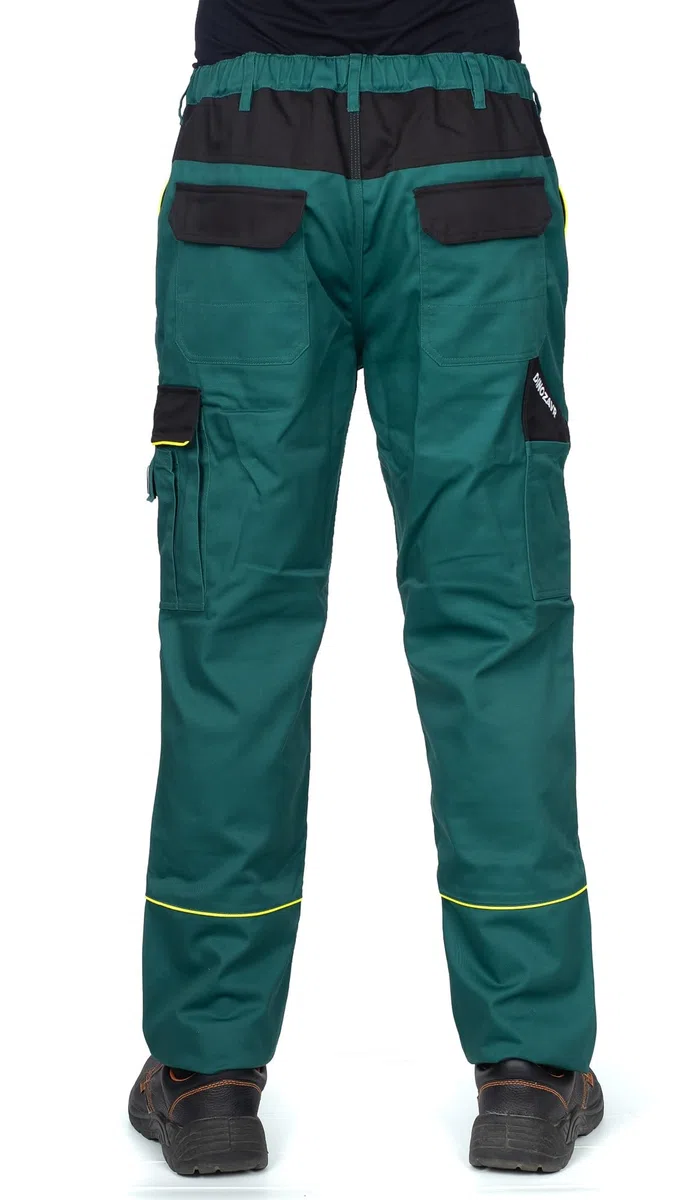 DINOZAVR Fortum Pantalones de Trabajo Estilo Cargo para Hombre - Resistentes, con Bolsillos multifuncionales y Rodilleras y Franjas Reflectantes