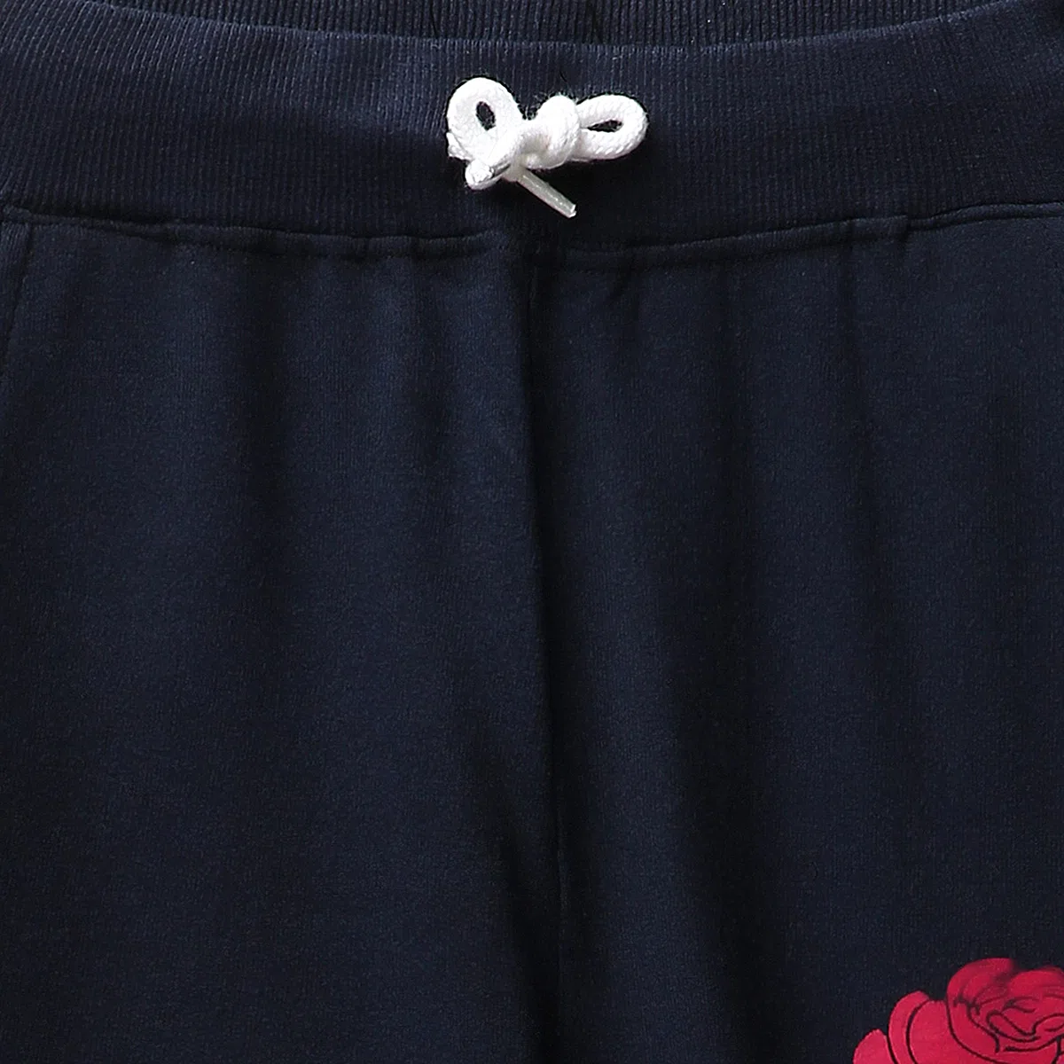 Cloth Theory Pantalones deportivos de algodón peinado para niña con bolsillo lateral para uso casual, correr, ejercicio y caminar (paquete de 1)