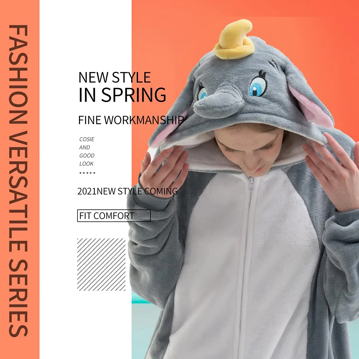 COSUSKET Snug Fit Unisex Adult Onesie Pajamas, Flannel Cosplay Animal One Piece Halloween Costume Sleepwear Homewear