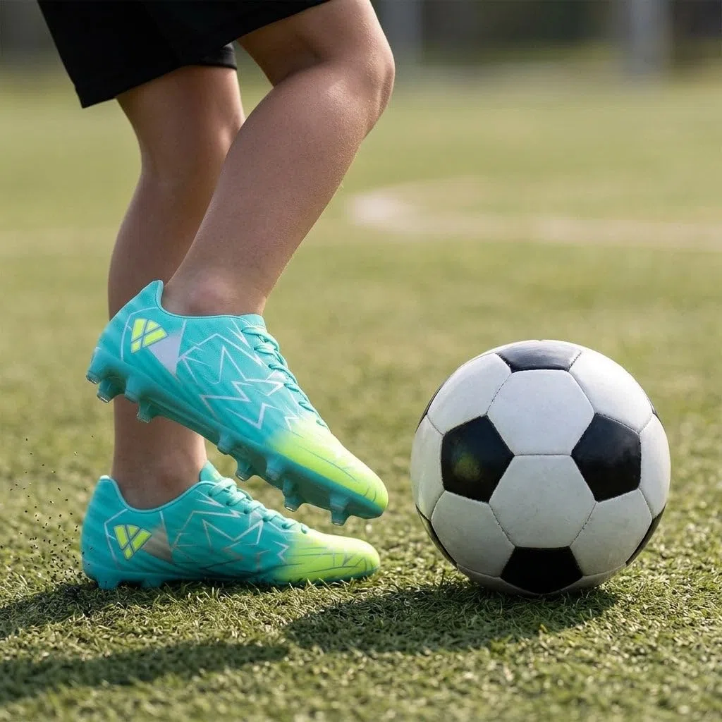 Vizari Lucia Junior FG - Tacos de fútbol para niños | Tacos de fútbol sintéticos con suela de TPU | Tacos de fútbol perfectos para niños y niñas para un ajuste ancho o regular