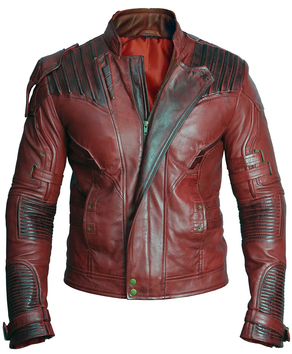 Guardians of The Galaxy Vol. 2 Star Lord Chris Pratt - Chaqueta de piel