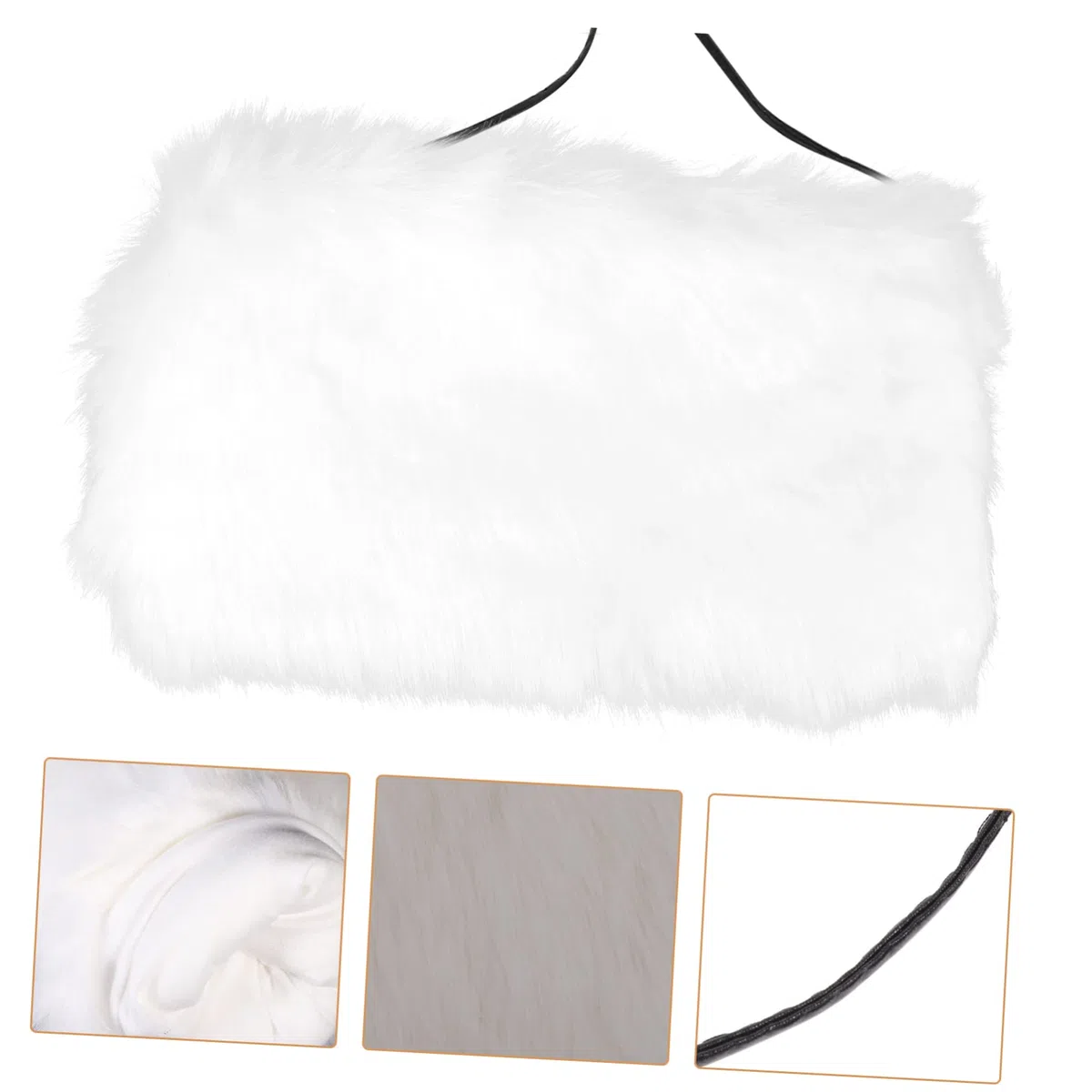 Mikinona Calentador de Manos y Brazos de Piel Sintética Tipo Peluche, Cálido y Cómodo para Invierno, para Mujeres
