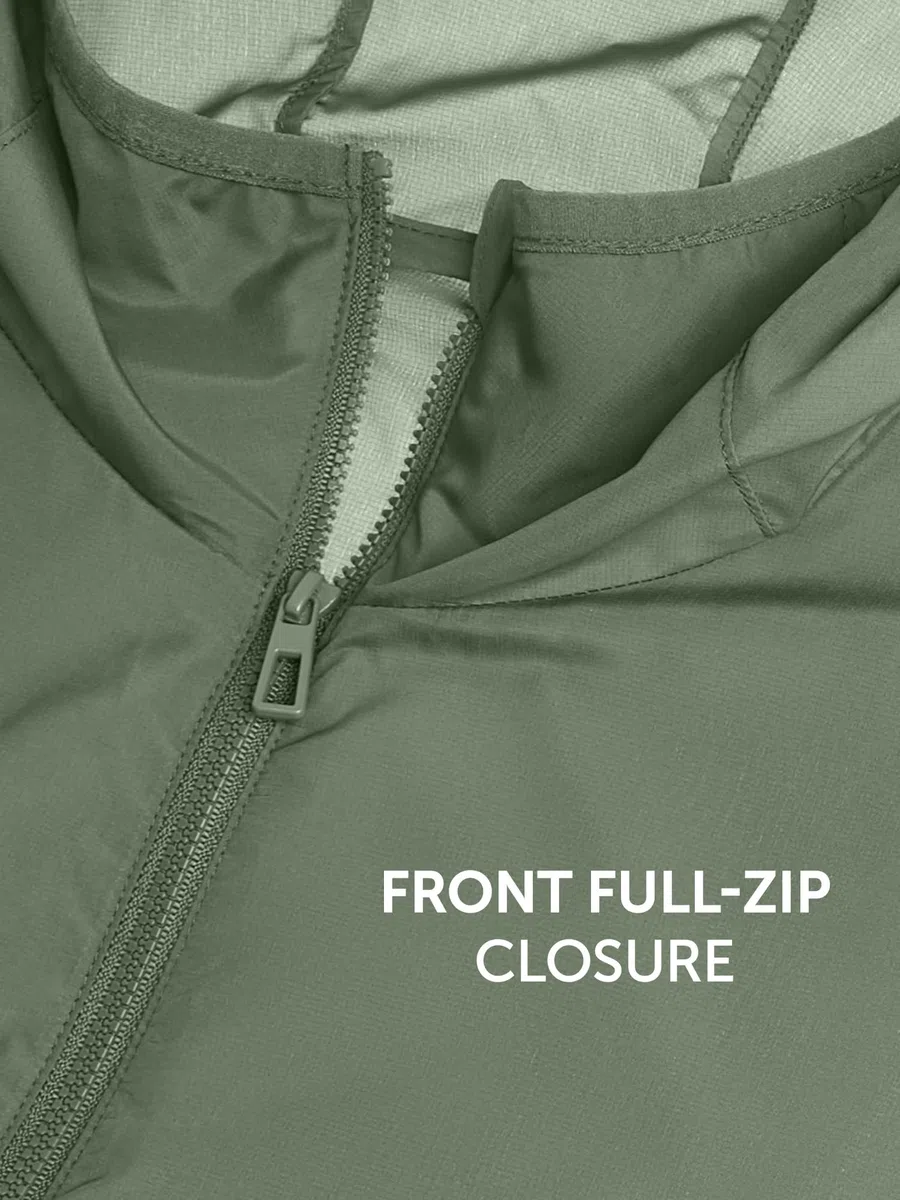 XYXX Parka para hombre con protección UV y protección solar | Ropa de protección solar y contaminación | ligera y de secado rápido con protección UPF 50+ para exteriores