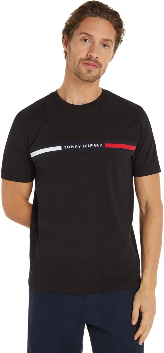 Tommy Hilfiger Camiseta de Manga Corta Hombre con Cuello Redondo