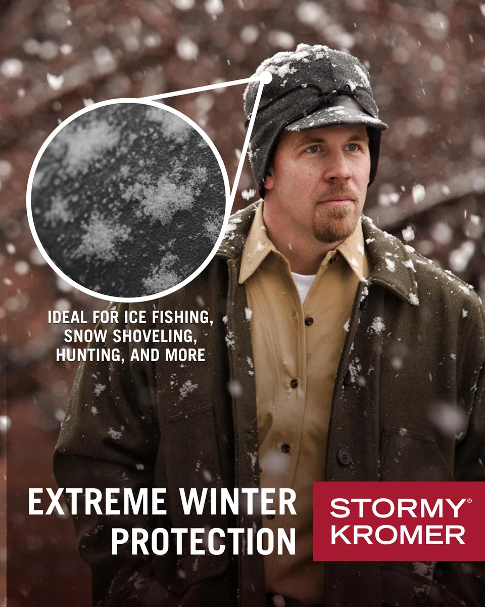 Stormy Kromer Rancher Cap - Gorro de Lana Thinsulate de Invierno con Orejeras de Forro Polar