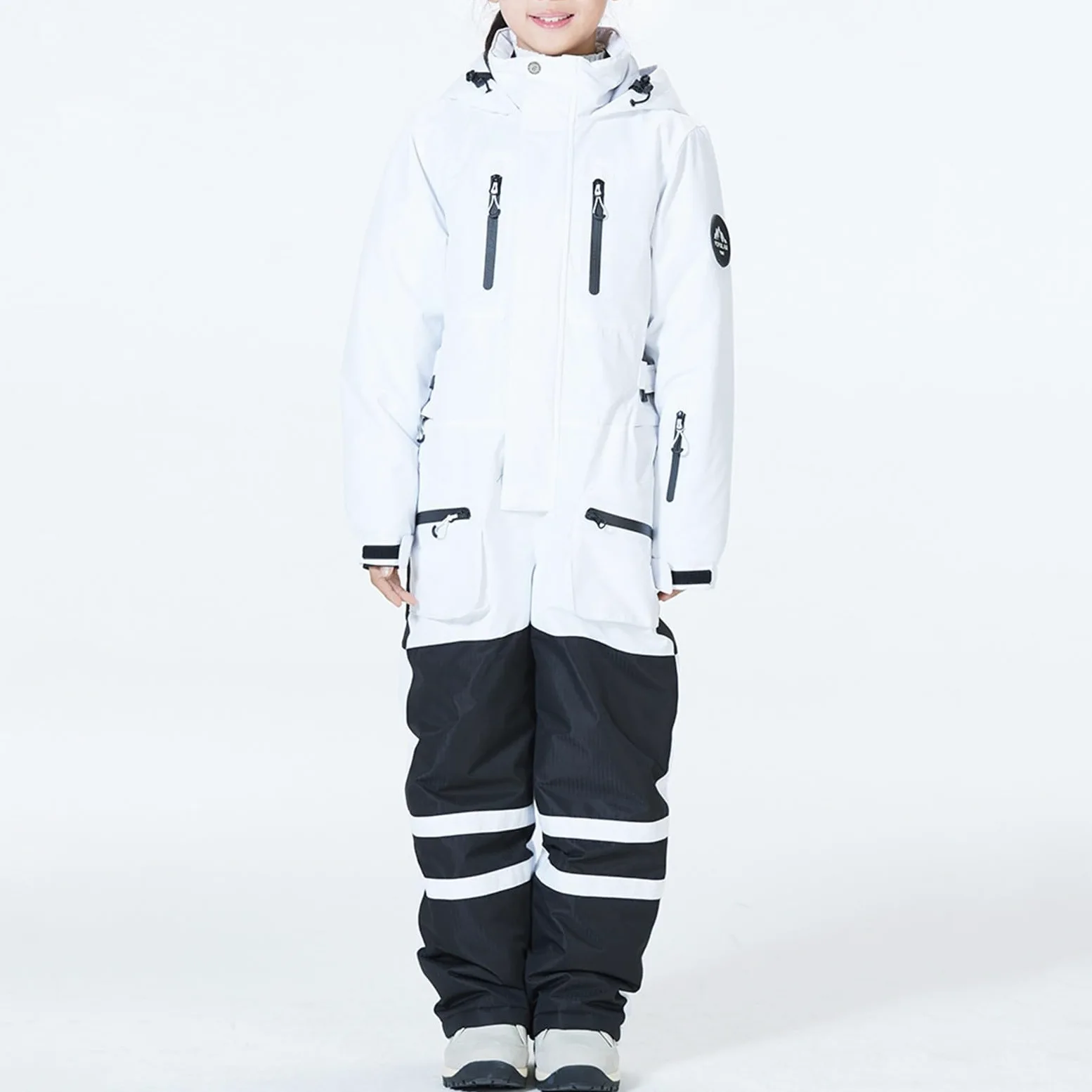 Traje de nieve para cochecito de invierno con forro aislante, chaqueta de entretiempo para niña