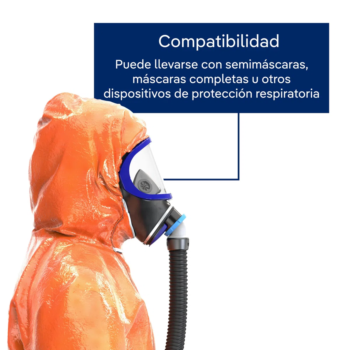 Dräger SPC 4400 CLF mono de protección profesional - Talla XL | Uso con mascarillas y respiradores para industria farmacéutica, petrolera y química