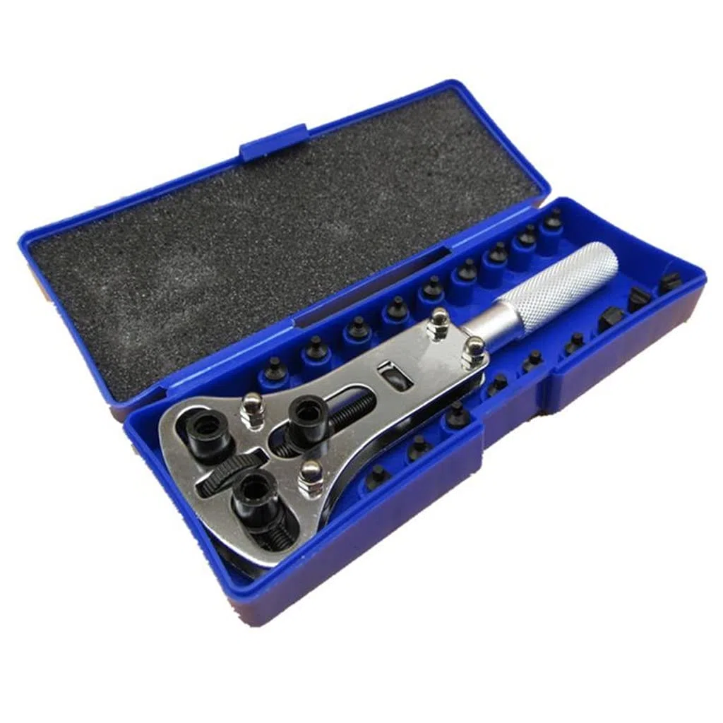 Kit de Herramientas práctico para Abrir la Tapa de la batería de la Caja Trasera del Reloj Multifuncional, Llave de reparación, removedor de Tornillos