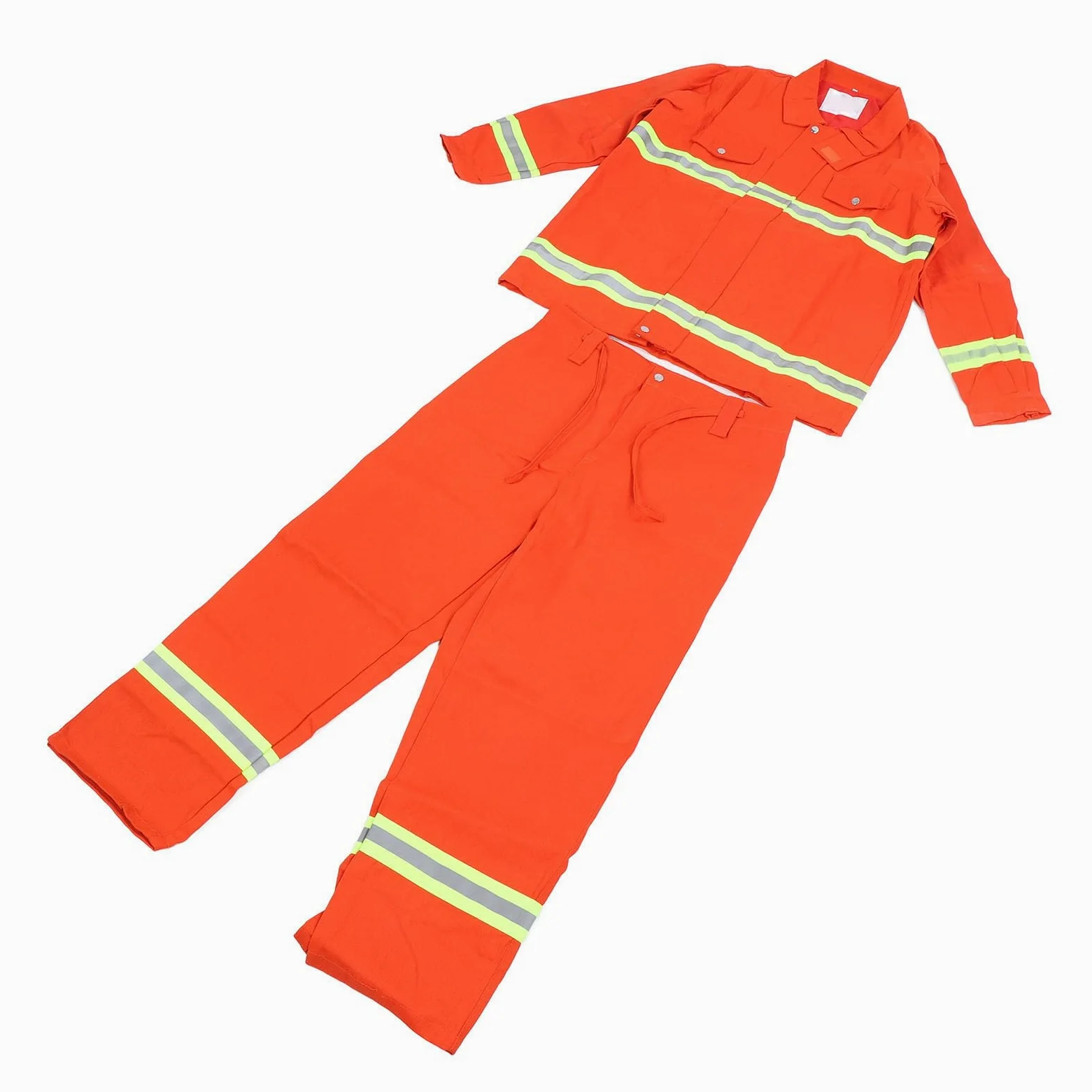 Traje de Trabajo Ignífugo Reflectante Mono a Prueba de Llamas Aislamiento Térmico Traje Ignífugo para Trabajadores en Entornos de Alto Riesgo Algodón/ABS/nylon 1 Juego para Uso Industrial