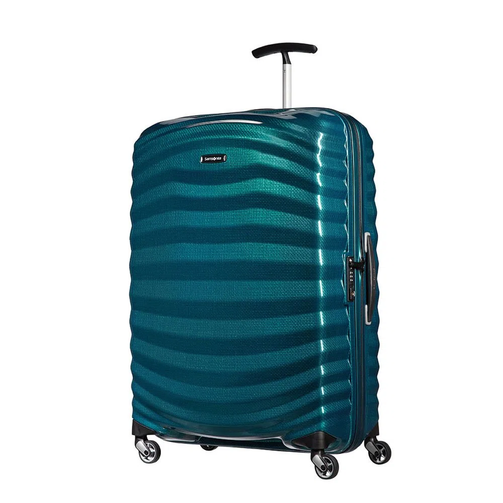 Samsonite Lite-Shock - Spinner L Maleta, 75 cm, 98.5 L, Azul (Petrol Blue)
