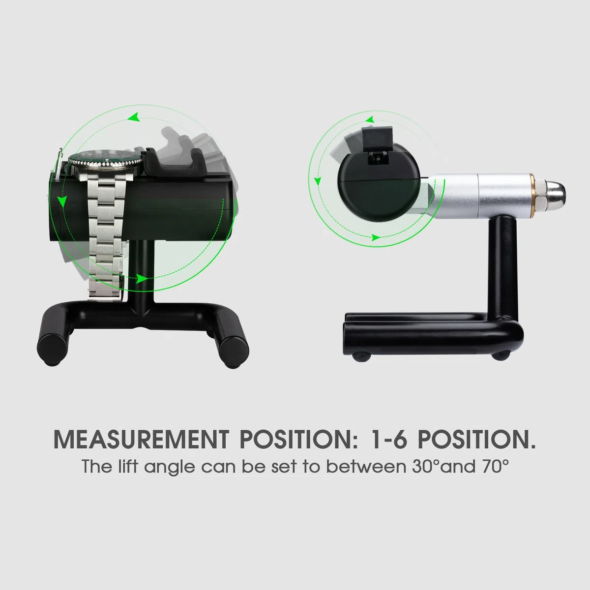 SWANSOFT Timegrapher No.1000 - Comprobador de Relojes Multifuncional, cronómetro de relojero, Herramienta de calibración de Relojes mecánicos (Enchufe de la UE)