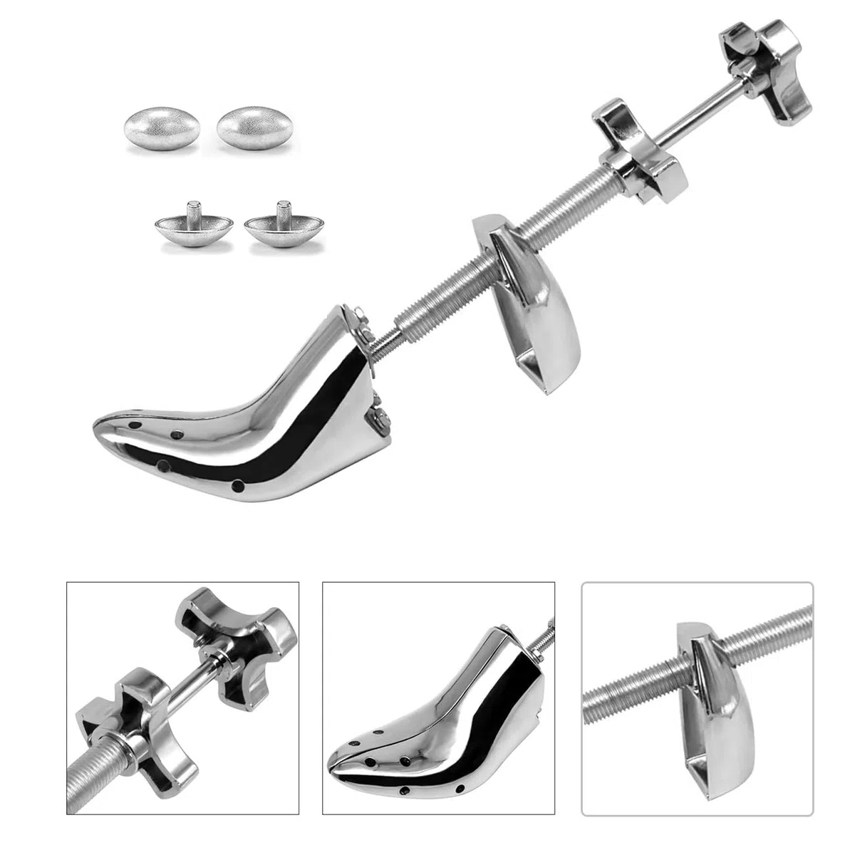 Extensor profesional de zapatos de metal ajustable de ancho y longitud, 2 piezas de tacón alto para mujer 5-10, 2PCS-Women High Heel 5-10