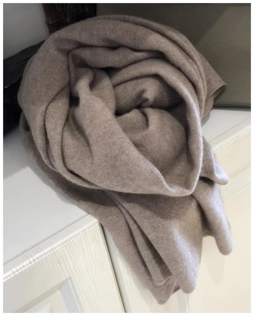 Bufanda de cachemira para mujer, bufanda de invierno y otoño para hombres y mujeres