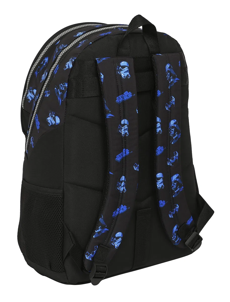 STAR WARS Digital Escape - Mochila Escolar Infantil, Ideal para Niños de Diferentes Edades, Cómoda y Versátil, Calidad y Resistencia, 32x16x44 cm, Color Negro