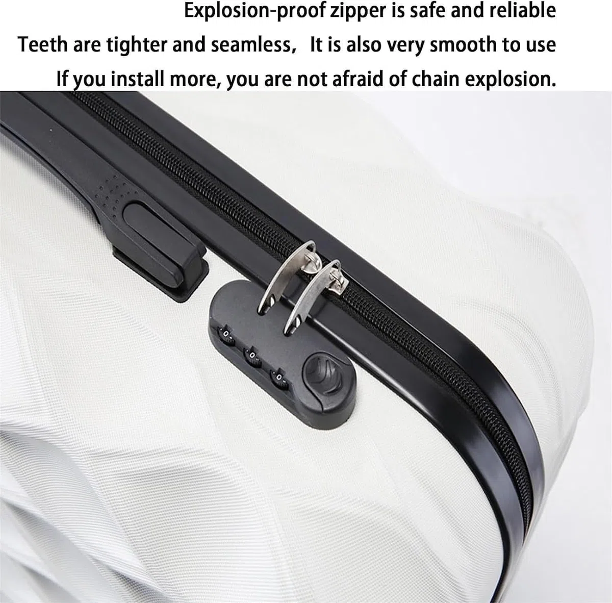 Maleta Maletas de Equipaje Muy duraderas, Maleta con Cremallera y contraseña, Equipaje de Viaje Resistente, tamaño de Transporte Muy Duradero Bolsas de Viaje