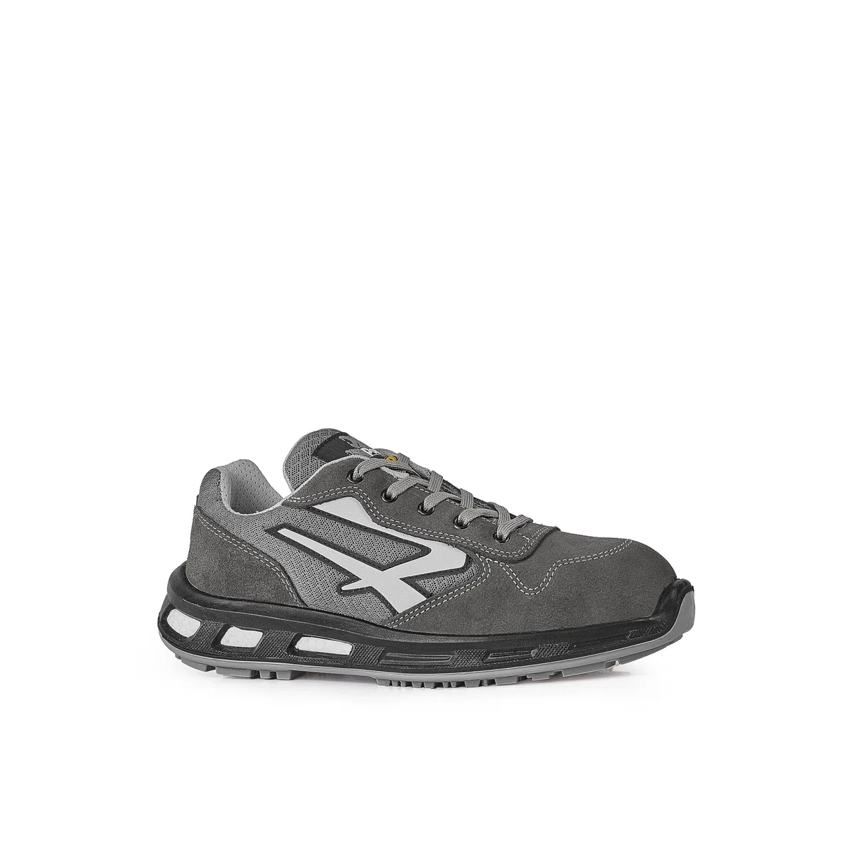 U-Power Red Lion Push, zapatos de seguridad unisex, ligeros, flexibles, de cuero antipinchazos, con inserto Infinergy, con puntera de aluminio - Grey 40