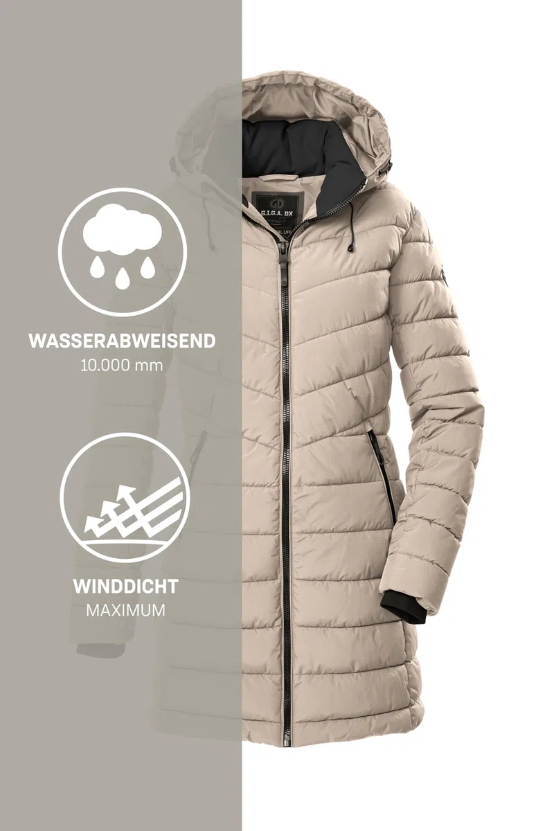 G.I.G.A. DX Gw 74 Wmn Qltd Prk Parka acolchada/parka funcional con aspecto de plumón y capucha con cremallera Mujer