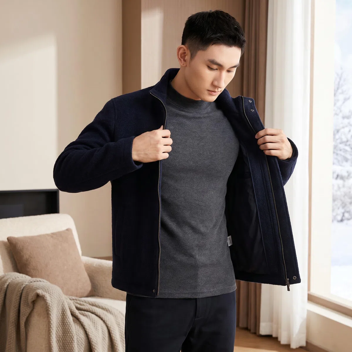 Conjunto de Ropa Interior térmica ultrasuave con Forro Polar para Hombre, Calzoncillos Largos de algodón Puro, Capa Base antiestática para Mayor Comodidad.