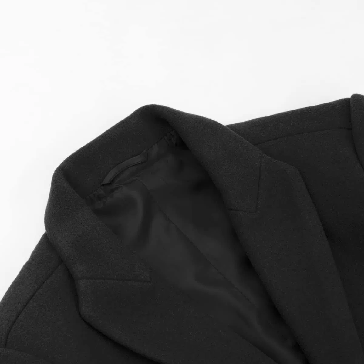 Allthemen Abrigos Hombre Chaqueta de Lana Invierno Larga Trench Coat Hombre Caliente Slim Dos Botones Abrigo Parka A Prueba Viento