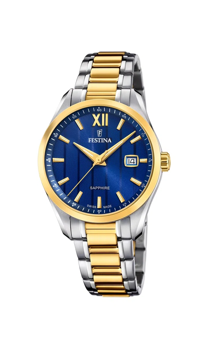 Festina Swiss Made Reloj Hombre Analógico de Acero Inoxidable 316l