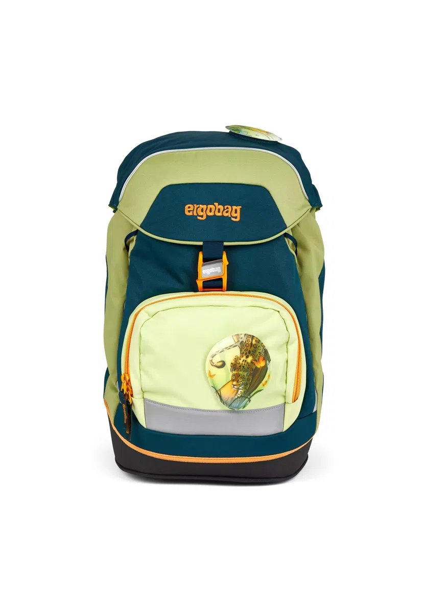 ergobag Prime Mochila Escolar Infantil ergonómica e hidrófuga, 20 l, 1100 g ExploreBear - Azul Oscuro