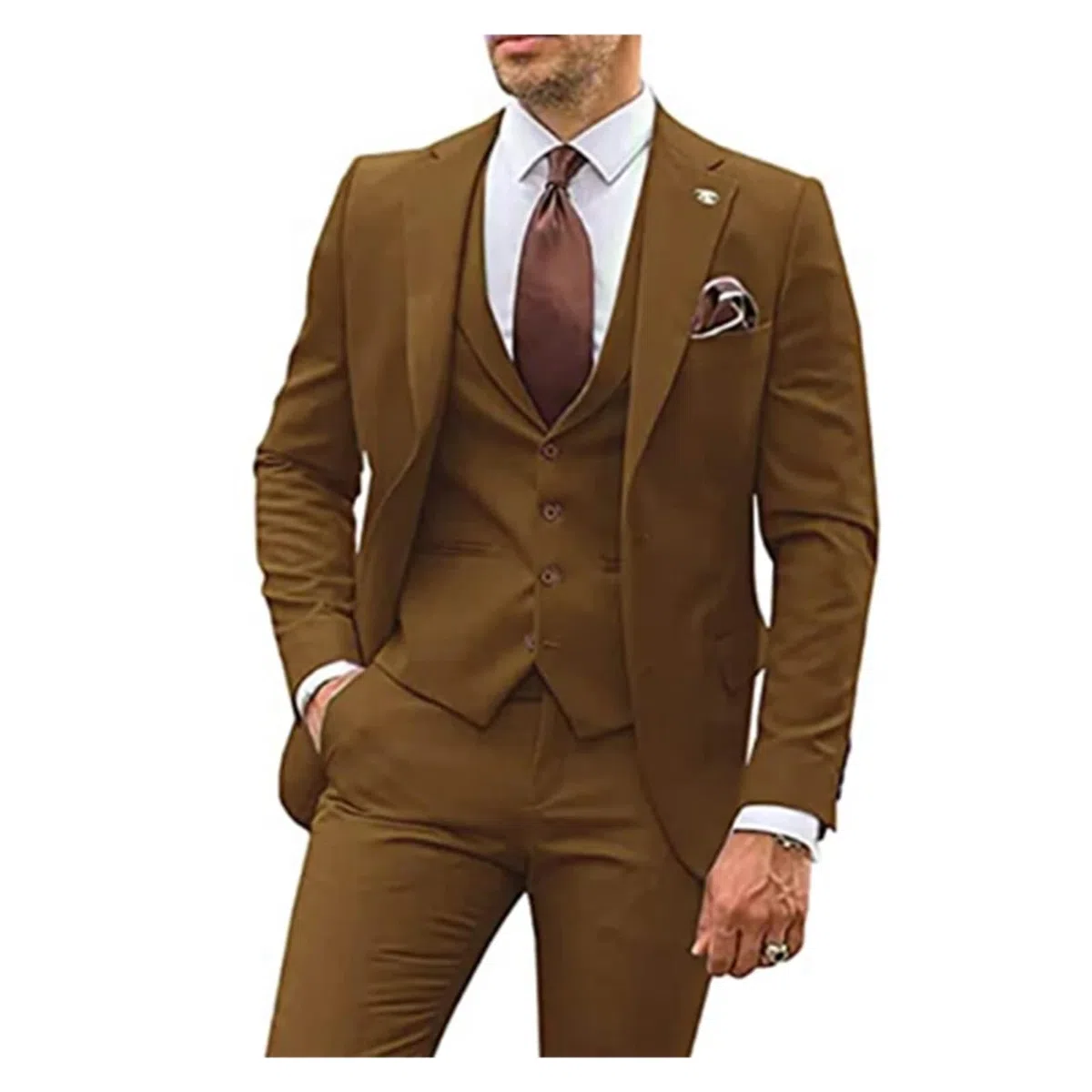 Traje De Boda Trajes de 3 Piezas for Hombre, Esmoquin Entallado for Novio, Trajes de Boda for Hombre, Traje de Fiesta Formal for Padrinos de Boda, Hombre, L (EU 50)