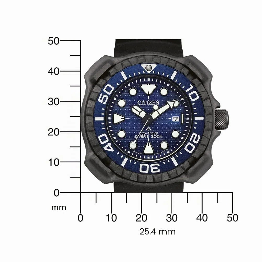 Citizen Reloj analógico Eco-Drive para Hombre con Banda de Goma Promaster Marine