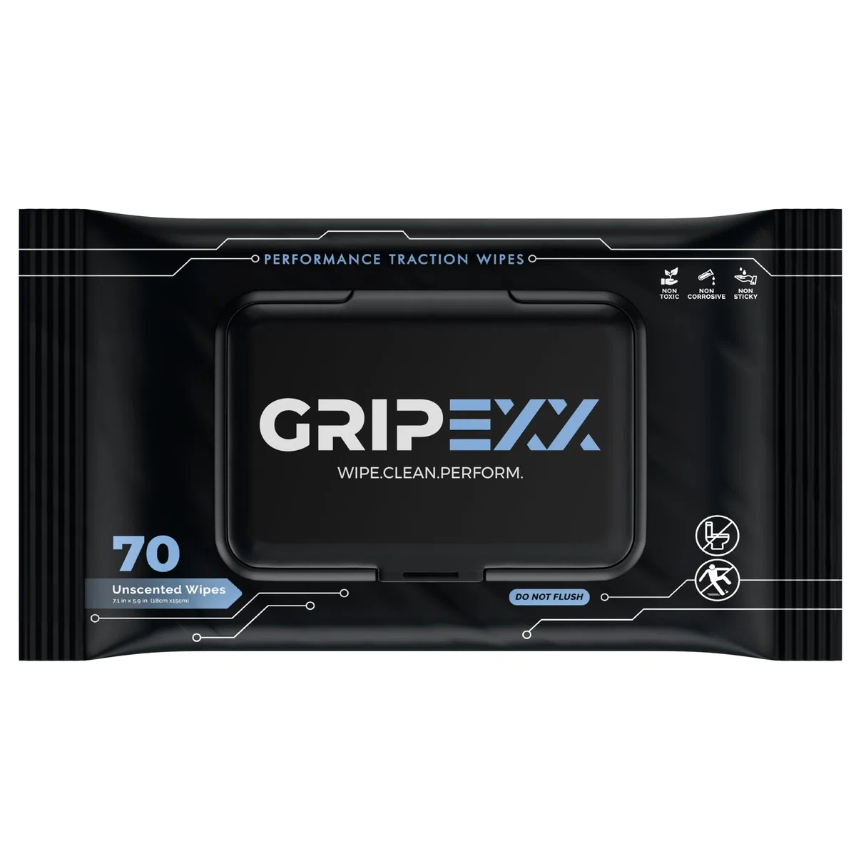 GRIPEXX Toallitas limpiadoras de zapatos, 70 toallitas para zapatos, elimina la suciedad, rozaduras y proporciona tracción, 2 en 1 toallitas multiusos para tenis de baloncesto y suciedad