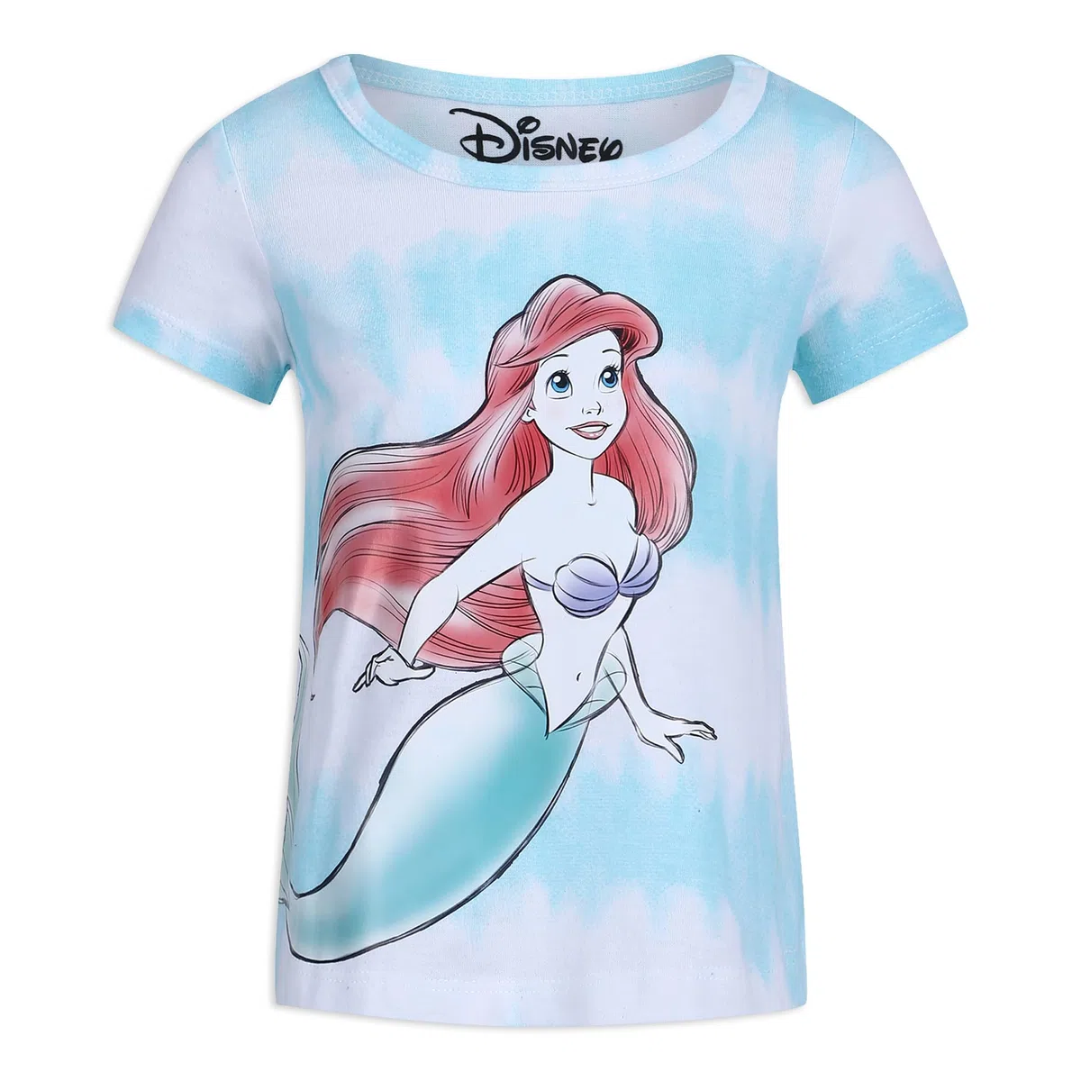 Disney Princesa Ariel, Rapunzel and Belle - Pack de 3 camisetas para niña