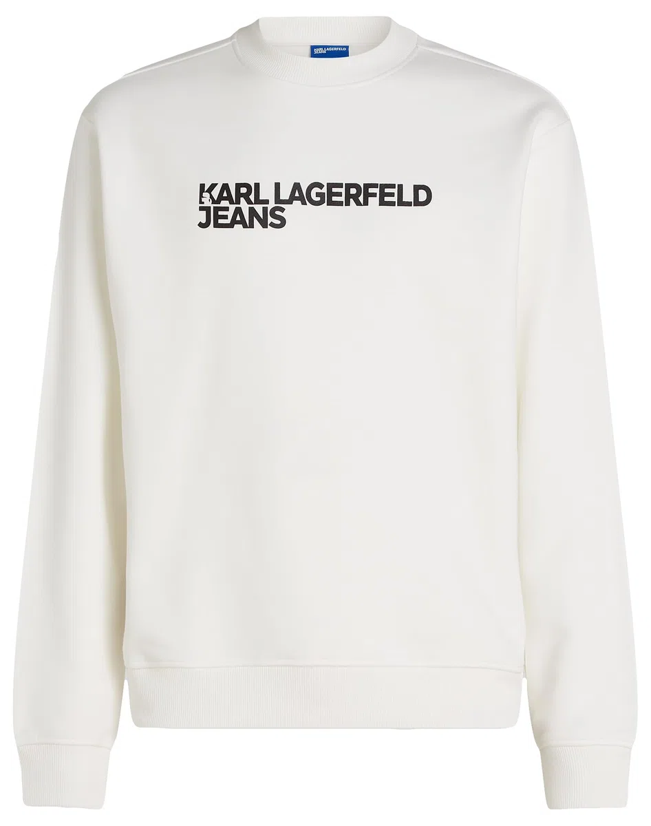 Karl Lagerfeld Jeans Hombre Regular Essential Logo Sweatshirt White S