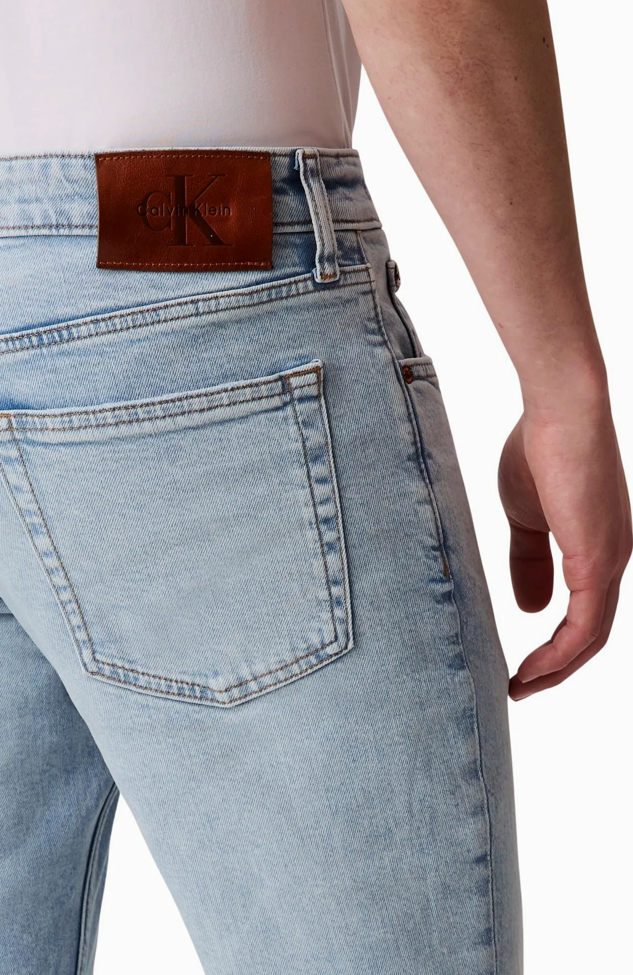 Calvin Klein Vaqueros Hombre Marbled Beacon Slim Fit