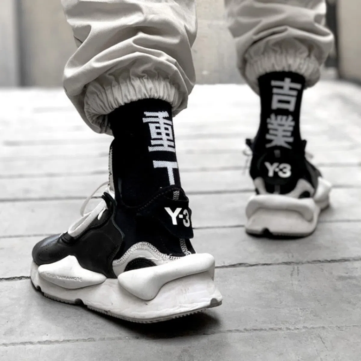 MFCT Industrial Kanji - Calcetines estampados para hombre, talla 7-12