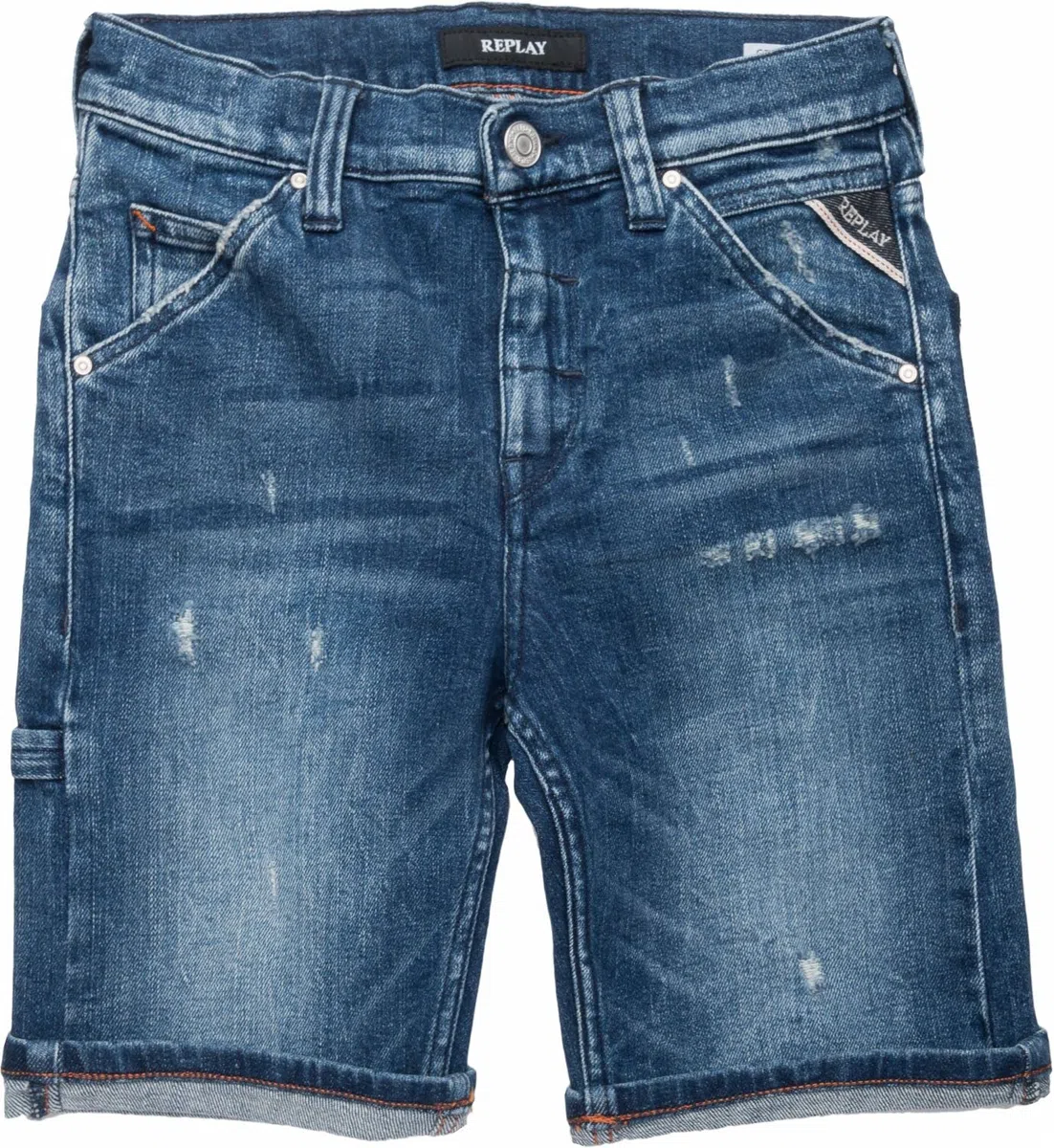 Replay Pantalones Cortos Gekow - Pantalones Cortos de Jean Niños