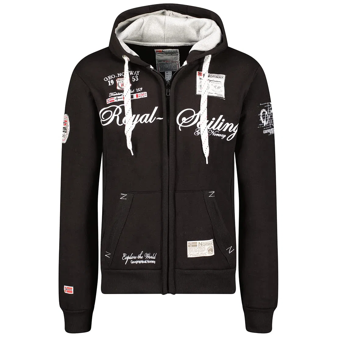 Geographical Norway Hombre Diseñador Capucha Chaqueta - Fighter -XXL