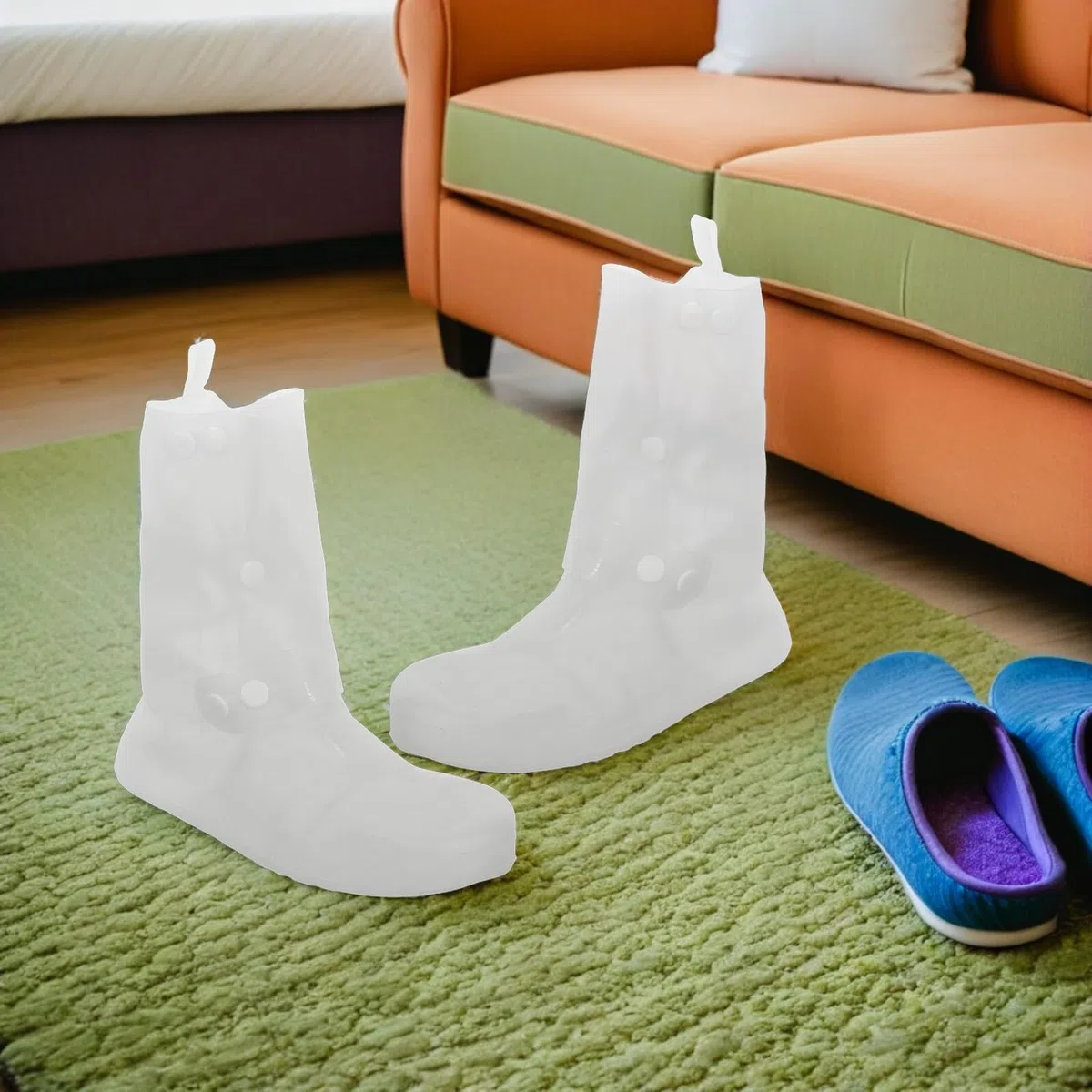 Cubrezapatos Impermeables de Silicona para Adultos Talla 36/37 2 Pares Antideslizantes y Resistentes al Desgaste Ideales para Viajes Ciclismo y Protección Lluvia