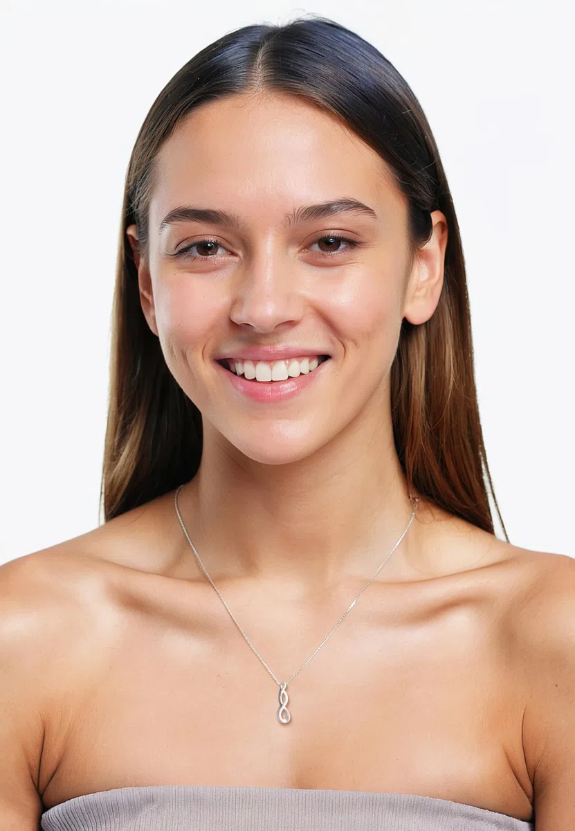 Sofia Milani - Collar para Mujeres en Plata de Ley 925 - Con Circonita - Colgante de Infinito
